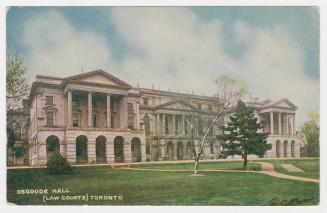 Picture of law buildings facing large front lawn. 