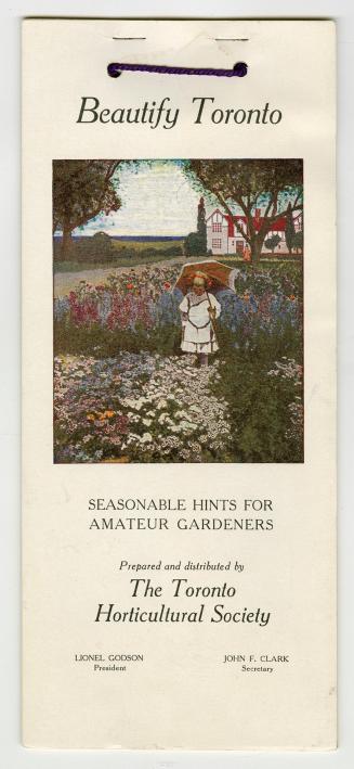 Image of a young girl in a white dress holding a sun parasol and standing in a beautiful flower ...