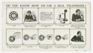 Images of a woman with a 1920s flapper hairstyle, wearing a black dress with a white collar. Sh…
