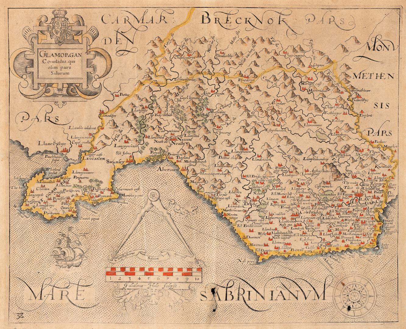 Glamorgan comitatus qui olim pars silurum