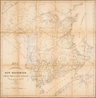 Map of the province of New Brunswick compiled from the latest authorities 