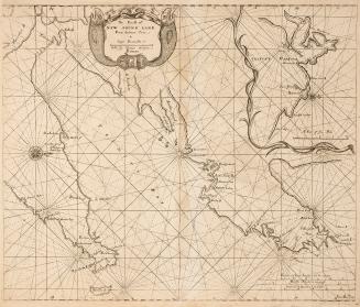 A navigation map centred around Trinity Bay, Newfoundland