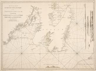 A chart of the south-east part of Newfoundland