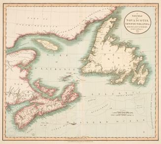 A new map of Nova Scotia, Newfoundland &c. from the latest authorities 