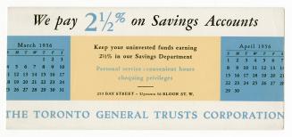 We pay 2 1/2% on savings accounts