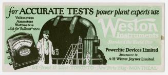 For accurate tests power plant experts use Weston Instruments