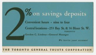 2% on savings deposits