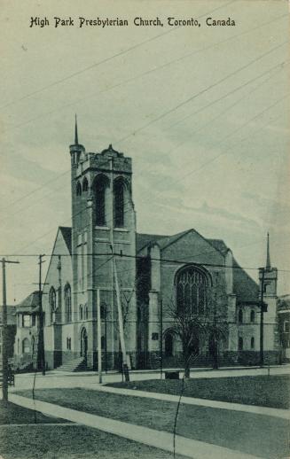 Black and white photograph of a church interior.