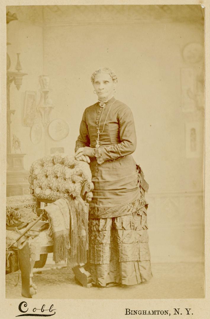 Black and white photograph of Amelia Etta Watkins.