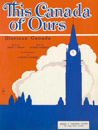 Cover features: title and composition information; skyline silhouette the Peace Tower and Parli ...