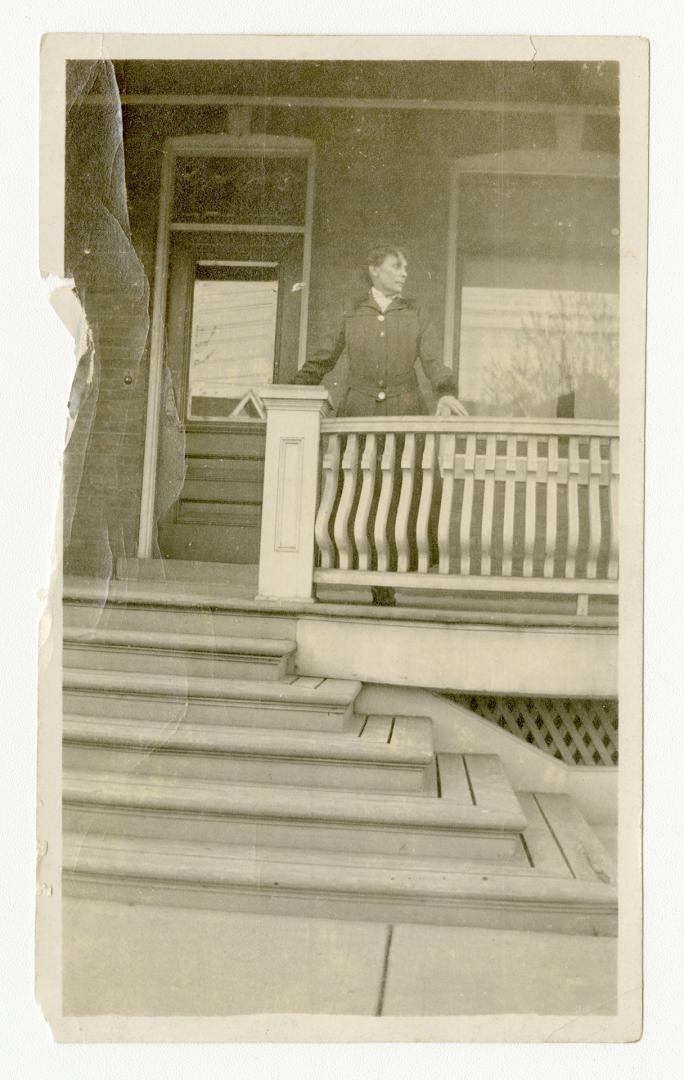 Black and white photograph of Henrietta Margaret (Casey) Judah