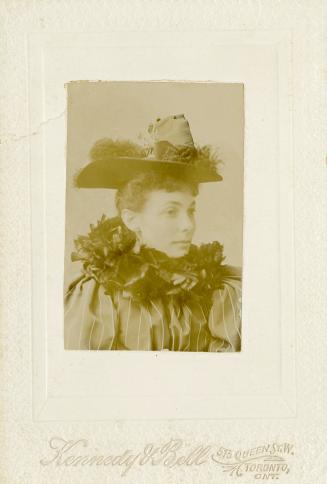 Black and white photograph of Henrietta Margaret (Casey) Judah