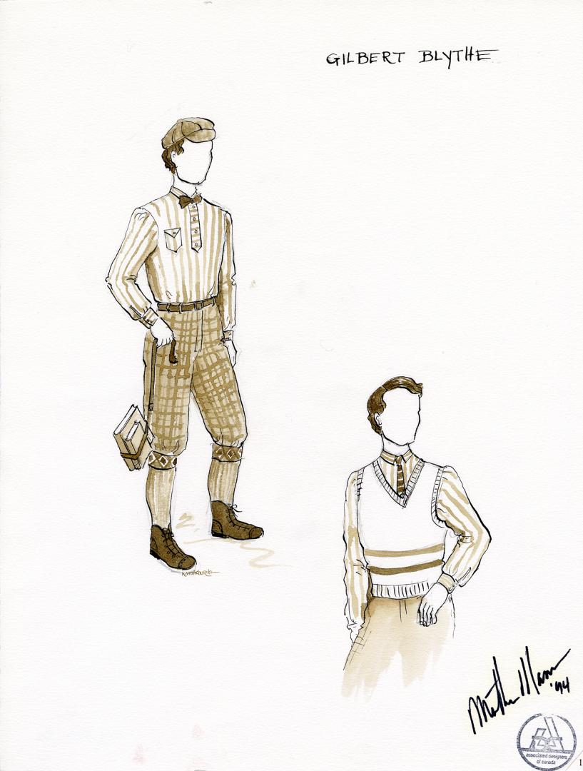 Costume design by Martha Mann : 1994 Theatre Calgary production of Anne of Green Gables : Gilbe ...
