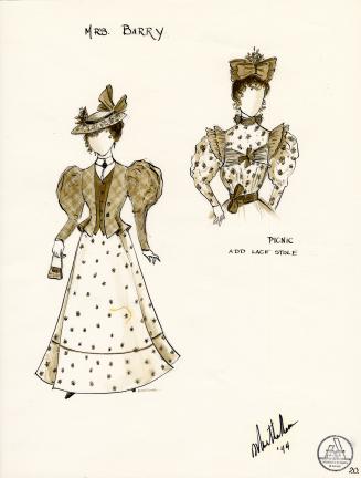 Costume design by Martha Mann : 1994 Theatre Calgary production of Anne of Green Gables : Mrs.  ...
