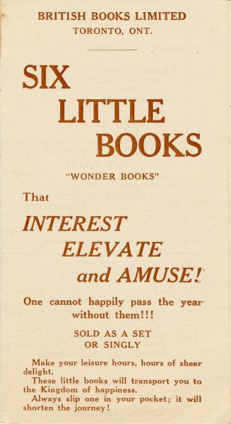 Six little books "wonder books" that interest elevate and amuse! 