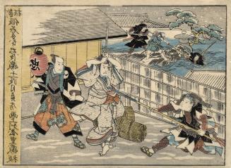 Japanese print of Kanadehon chūshingura, act 11 (polychrome)