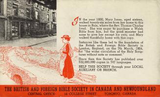 The British and Foreign Bible Society in Canada and Newfoundland, central office 16 College Str ...