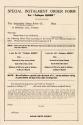 2 sided printed advertisement with black and white text and illustrations of dress forms - side…