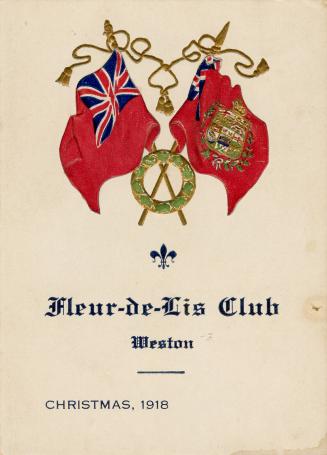 Fleur-de-Lis Club Weston Christmas 1918 