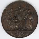 Bronze medal.(reverse) Britannia standing. Lions drawing a chariot led by a Genius holding Torc ...