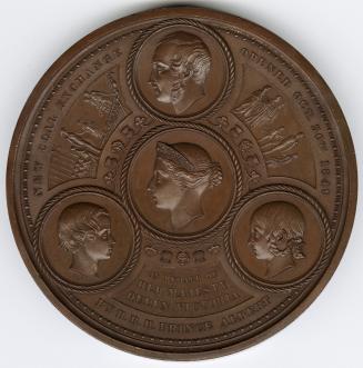Bronze medal.Cameos of Royal Family: Prince Albert, the Prince of Wales and the Princess Royal …