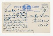 Colour postcard depicting a view across the Bloor Street bridge east of Parliament. The caption…