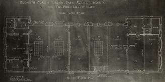 Danforth Branch Library, Pape Avenue Toronto, Second Floor Plan