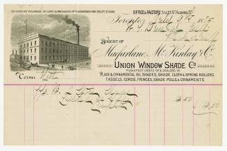 Bought of Macfarlane, McKinlay & Co. Union Window Shade Co. 