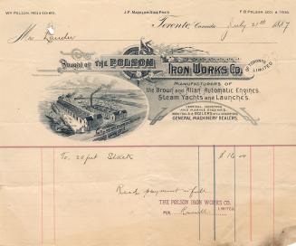Bought of The Polson Iron Works Co. of Toronto Limited