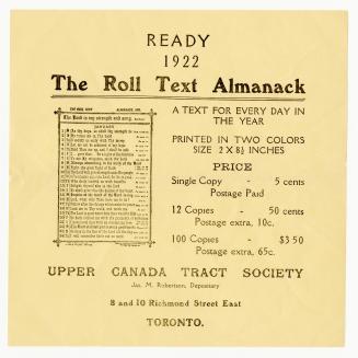 Ready 1922 the Roll Text Almanack 