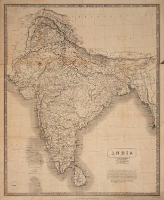 Johnstons' new map of India