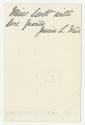 The card pictures a vase of flowers. They are mostly red along with a single white one and gree…