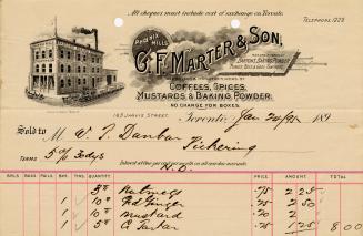 Receipt of customer John Lauder Esq. Part of Morris Norman donation of business papers, 2002. 