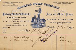 Receipt of customer John Lauder Esq. Part of Morris Norman donation of business papers, 2002. 