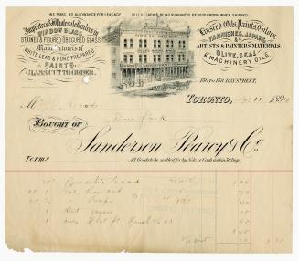 Bought of Sanderson Pearcy & Co.