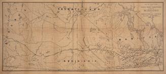 Map of Manitoba and the North West Territories to illustrate the missions of the Presbyterian Church, June 1884