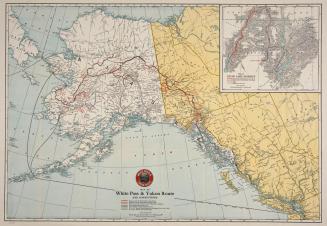 Map of Alaska Atlin and the Yukon/Map of White Pass & Yukon Route and connections 