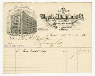 Puglsey, Dingman & Co. Limited. Manufacturers of Comfort Soap, Ideal Laundry Blue, Kleano, &c.