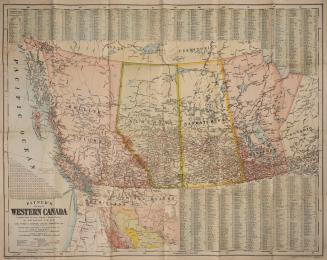 Pitner's new map of Western Canada compiled from the latest official & private surveys by G.W. Bacon F.R.G.S. Carl Pitner & Company, Limited, Vancouver, B.C. 