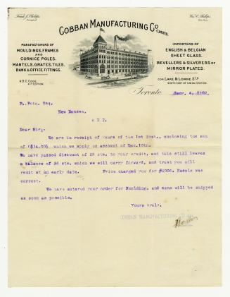 Cobban Manufacturing Co. Limited.
