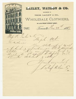 Lailey, Watson & Co. Successors to Thos. Lailey & Co.
