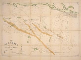 Map of the Kamloops copper-gold mining district B.C. surveyed 1899 by Ernest C. Wood 