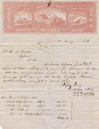 Gooderham & Worts. Distillers. Malsters & Millers.