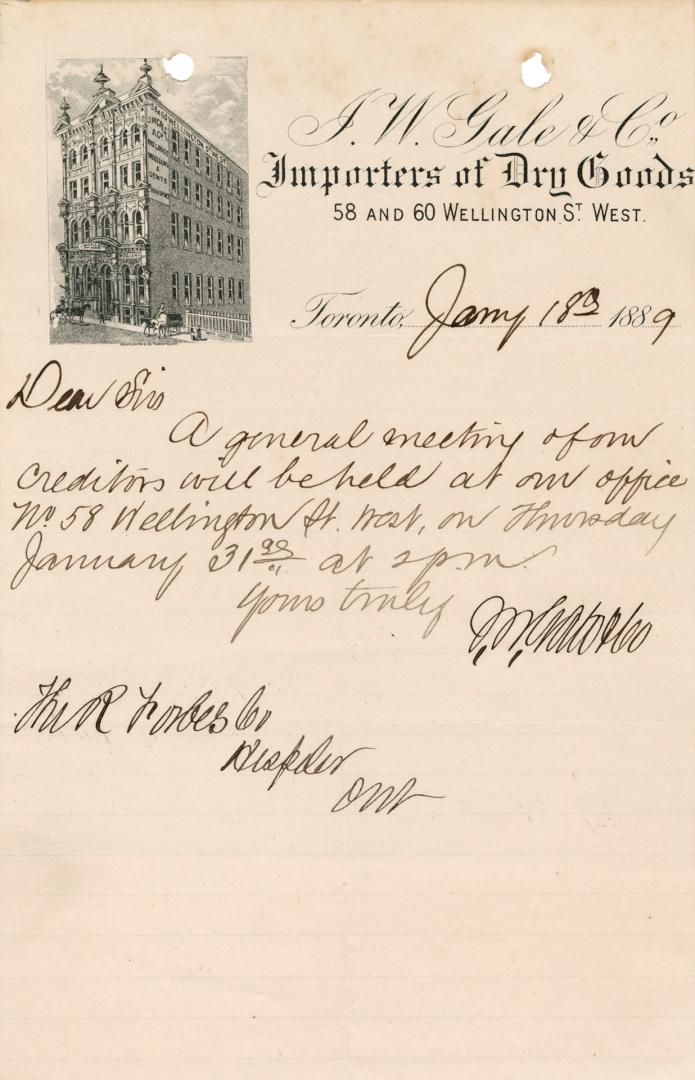 J.W. Gale & Co. Importers of Dry Goods