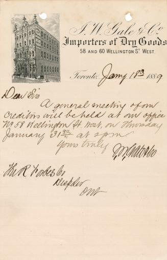 J.W. Gale & Co. Importers of Dry Goods