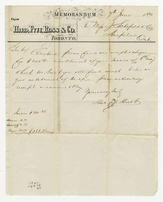 Hird, Fyfe, Ross & Co. Toronto.