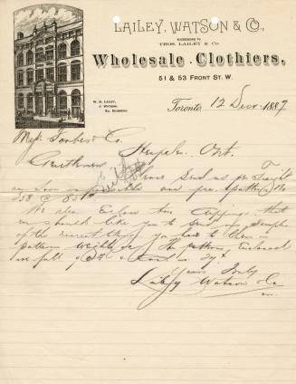 Lailey, Watson & Co. Successors to Thos. Lailey & Co.