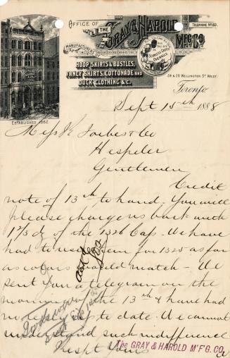 Office of the Gray & Harold Mfg Co.
