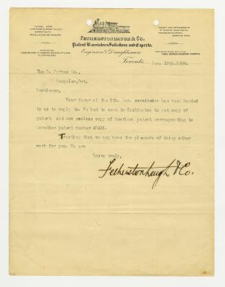 Fetherstonhaugh & Co. Patent Barristers, Solicitors and Experts, Engineers & Draughtsmen.