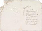 The inside of the card contains a rhyming verse expressing Christmas wishes.